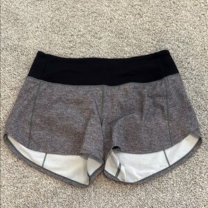 Women's Gray and Black Shorts